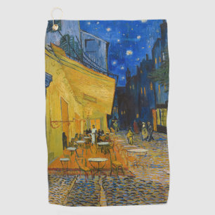 Vincent van Gogh - Café-Terrasse bei Nacht Golfhandtuch