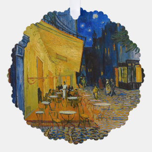 Vincent van Gogh - Café-Terrasse bei Nacht Ornament Karte
