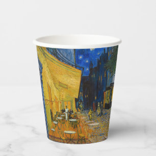 Vincent van Gogh - Café-Terrasse bei Nacht Pappbecher