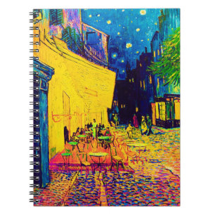 Vincent Van Gogh - Café-Terrasse bei Nacht Pop Art Notizblock