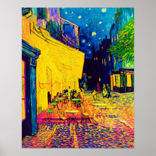 Vincent Van Gogh - Café-Terrasse bei Nacht Pop Art Poster