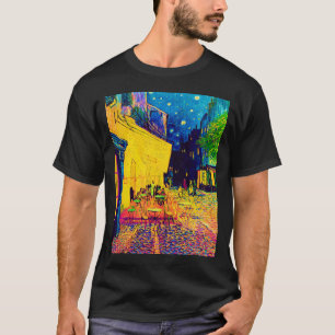 Vincent Van Gogh - Café-Terrasse bei Nacht Pop Art T-Shirt