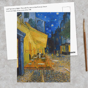 Vincent van Gogh - Café-Terrasse bei Nacht Postkarte