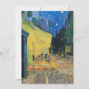 Vincent van Gogh Café Terrasse Einladung