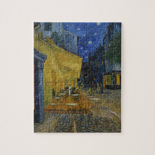 Vincent Van Gogh Café Terrasse Klassische Malerei Puzzle (Vertikal)