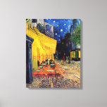 Vincent Van Gogh - Café Terrasse Leinwanddruck<br><div class="desc">Dieses Öl auf der Leinwand aus dem Jahre 1888, auch bekannt als Café Terrace On The Place Du Forum, zeigt ein Straßencafé in Arles France, das oft von Van Gogh besucht wird. Es ist hell erleuchtet unter einem dunkelblauen Nachthimmel mit Halos, ähnlich dem, was später in "The Starry Night" zu...</div>