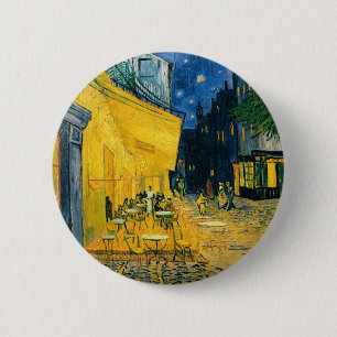 Vincent van Gogh Cafe Terrasse, Place du Forum Button