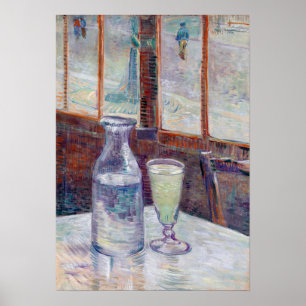 Vincent van Gogh Café Tische mit Absinth Poster