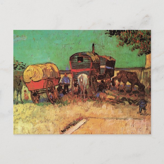 Vincent van Gogh - Campingplatz der Sinti und Roma Postkarte (Vorderseite)