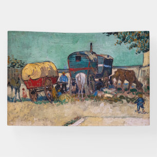 Vincent Van Gogh - Caravans, Sinti und Roma Camp b Banner