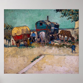 Vincent Van Gogh - Caravans, Sinti und Roma Camp b Poster