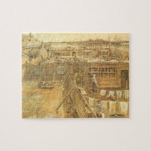 Vincent van Gogh - Carpenter's Yard and Wäsche Puzzle