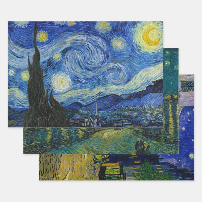 Vincent van Gogh Collection, Decoupage Geschenkpapier Set (Set)