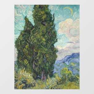 Vincent van Gogh - Cypresses Fensteraufkleber