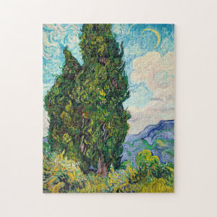 Vincent Van Gogh Cypresses Fine Art Art Puzzle