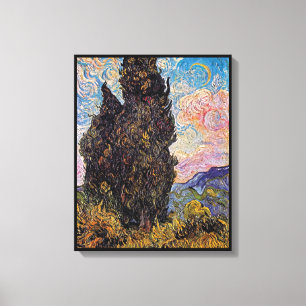 Vincent Van Gogh - Cypresses Fine Art Tree Lover Leinwanddruck