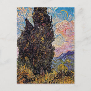 Vincent Van Gogh - Cypresses Fine Art Tree Lover Postkarte