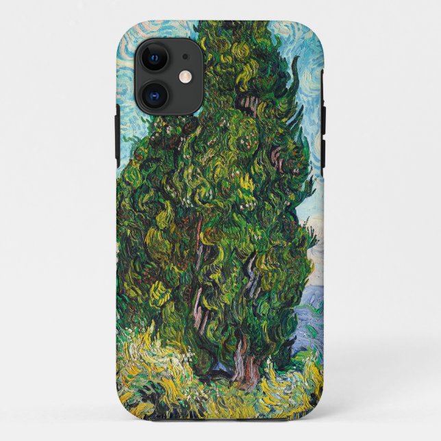 Vincent Van Gogh Cypresses Kunstmuseum Case-Mate iPhone Hülle (Rückseite)