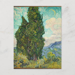 Vincent Van Gogh Cypresses Postkarte