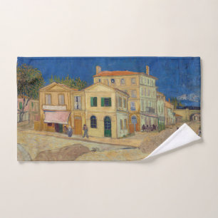 Vincent van Gogh - Das Gelbe Haus / Die Straße Badhandtuch Set
