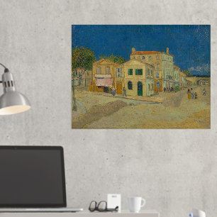 Vincent Van Gogh, das gelbe Haus, die Straße Foliendrucke