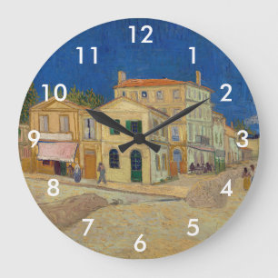 Vincent van Gogh - Das Gelbe Haus / Die Straße Große Wanduhr