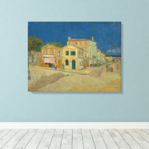 Vincent Van Gogh, das gelbe Haus, die Straße Leinwanddruck