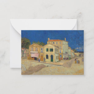 Vincent van Gogh - Das Gelbe Haus / Die Straße Mitteilungskarte