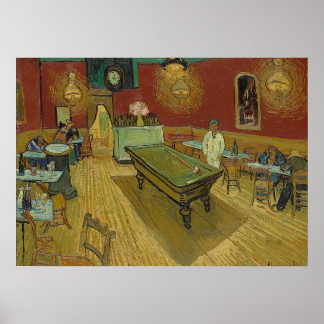 VINCENT VAN GOGH - Das Nachtcafé 1888 Poster (Vorne)