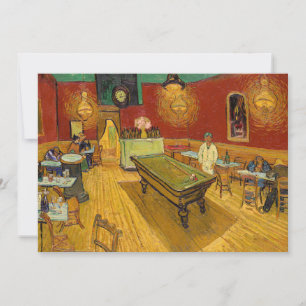 Vincent van Gogh - Das Nachtcafé Einladung