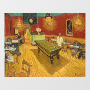Vincent van Gogh - Das Nachtcafé Fensteraufkleber