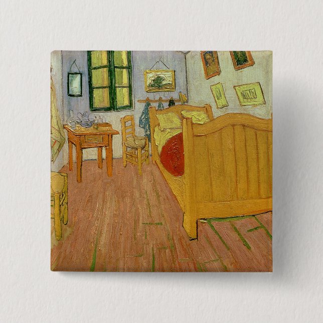 Vincent van Gogh | das Schlafzimmer, 1888 Button (Vorderseite)
