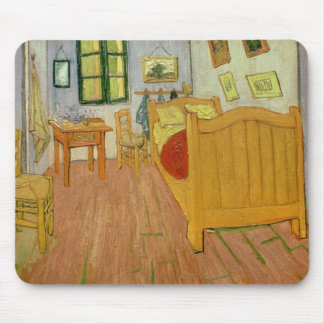 Vincent van Gogh | das Schlafzimmer, 1888 Mousepad (Vorne)