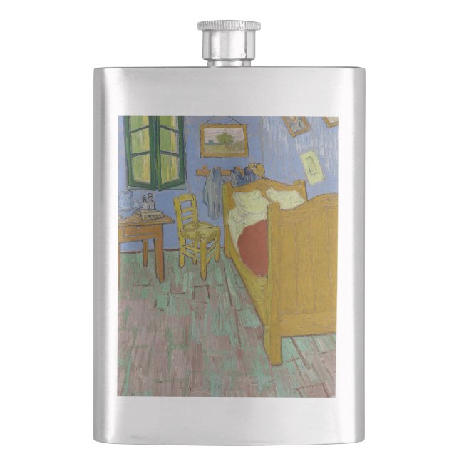 Vincent Van Gogh Das Schlafzimmer Flachmann (Vorderseite)