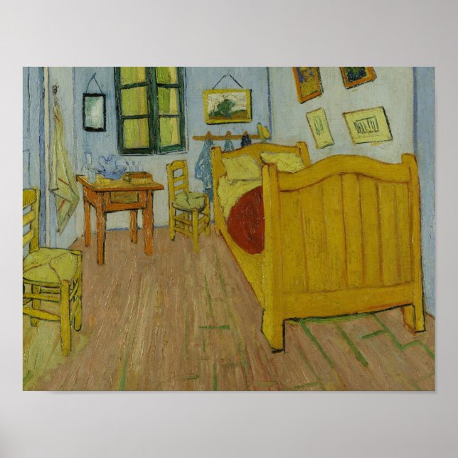 Vincent van Gogh - Das Schlafzimmer Poster (Vorne)