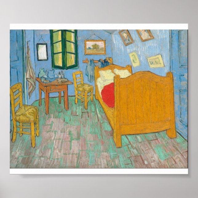 Vincent Van Gogh - Das Schlafzimmer Poster (Vorne)