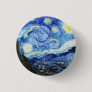 Vincent Van Gogh, Das Sternennacht-Gemälde Button
