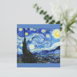 Vincent Van Gogh, Das Sternennacht-Gemälde Feiertagskarte