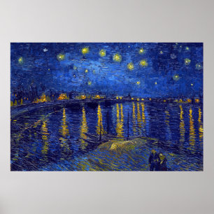 Vincent Van Gogh, Das Sternennacht-Gemälde Poster