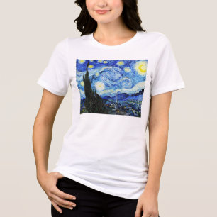 Vincent Van Gogh, Das Sternennacht-Gemälde Tri-Blend Shirt