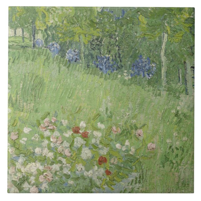 Vincent van Gogh - Daubigny's Garden Fliese (Vorderseite)