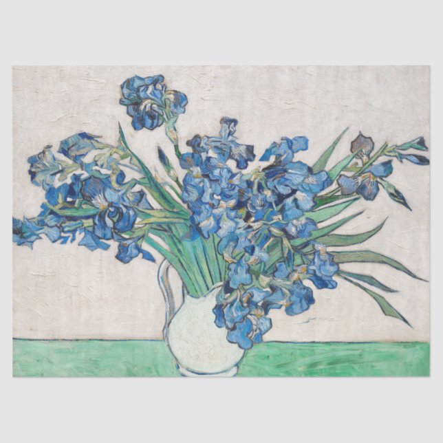 Vincent Van Gogh Decoupage Decoupaging Blume Seidenpapier (Vorderseite)