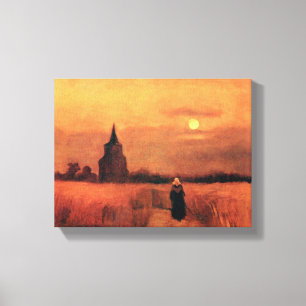 Vincent Van Gogh - Der alte Turm auf den Feldern Leinwanddruck