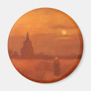 Vincent van Gogh - Der alte Turm im Feld Magnet