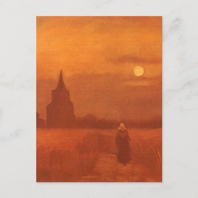 Vincent van Gogh - Der alte Turm im Feld Postkarte (Vorderseite)