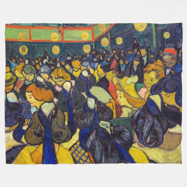 Vincent van Gogh - Der Ballsaal in Arles Fleecedecke (Vorderseite (Horizontal))