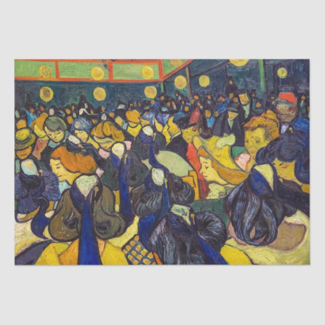 Vincent van Gogh - Der Ballsaal in Arles Seidenpapier (Vorderseite)
