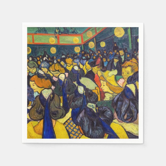 Vincent van Gogh - Der Ballsaal in Arles Serviette (Vorderseite)