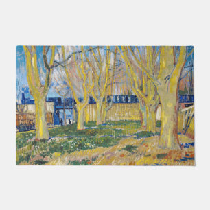 Vincent van Gogh - Der blaue Zug Fußmatte