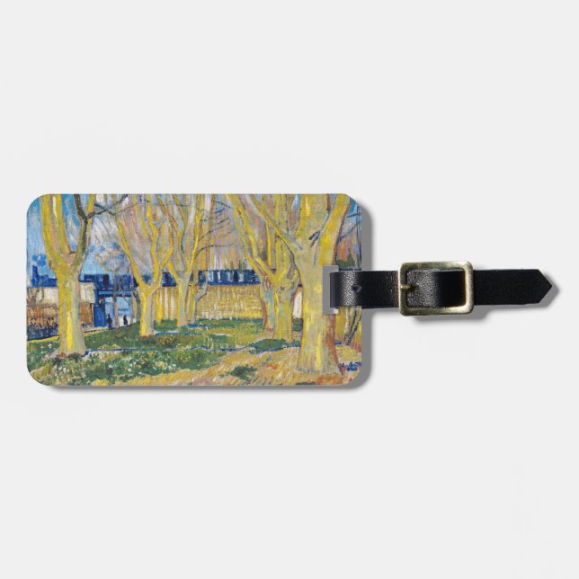Vincent van Gogh - Der blaue Zug Gepäckanhänger (Vorderseite horizontal)